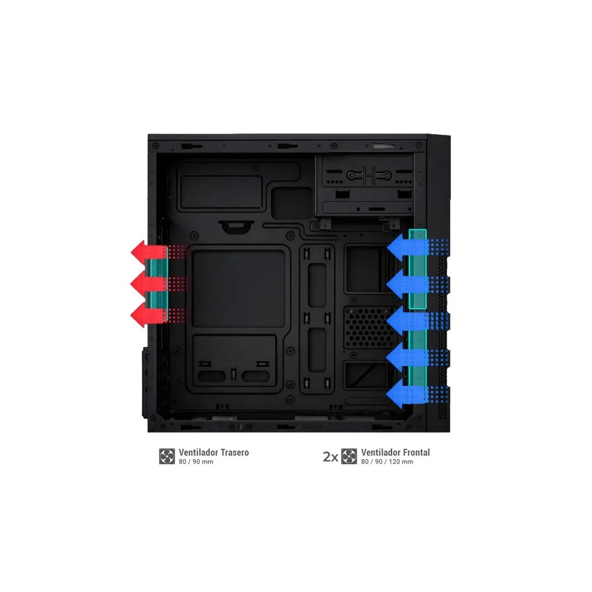COOLBOX CAIXA MATX M680 USB-C 3.2 GEN1 FTE.BASIC500 500W - Imagem 3