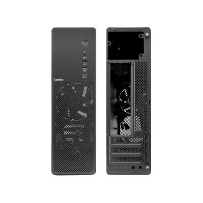 Caixa Micro-ATX Slim CoolBox T100 Full Metal USB-C 3.2 Gen1 com Ventoinha 90mm Sem Fonte - Imagem 2