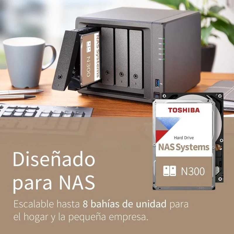 Disco Rígido Toshiba N300 NAS 22TB 3.5" 7200RPM 1024MB Cache Bulk - Imagem 2