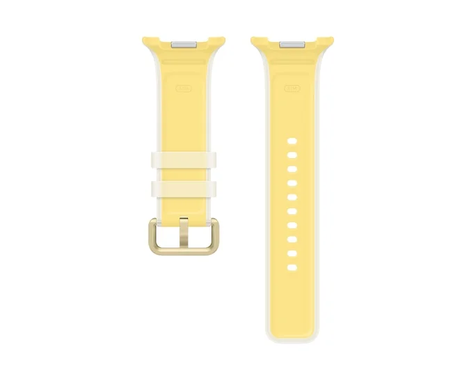 Bracelete Samsung Galaxy Watch9 em Silicone Tamanho S/M Amarelo - Imagem 2