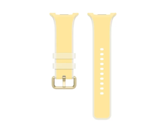 Bracelete Samsung Galaxy Watch9 em Silicone Tamanho S/M Amarelo - Imagem 1