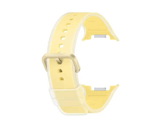 Bracelete Samsung Galaxy Watch9 em Silicone Tamanho S/M Amarelo - Imagem 3