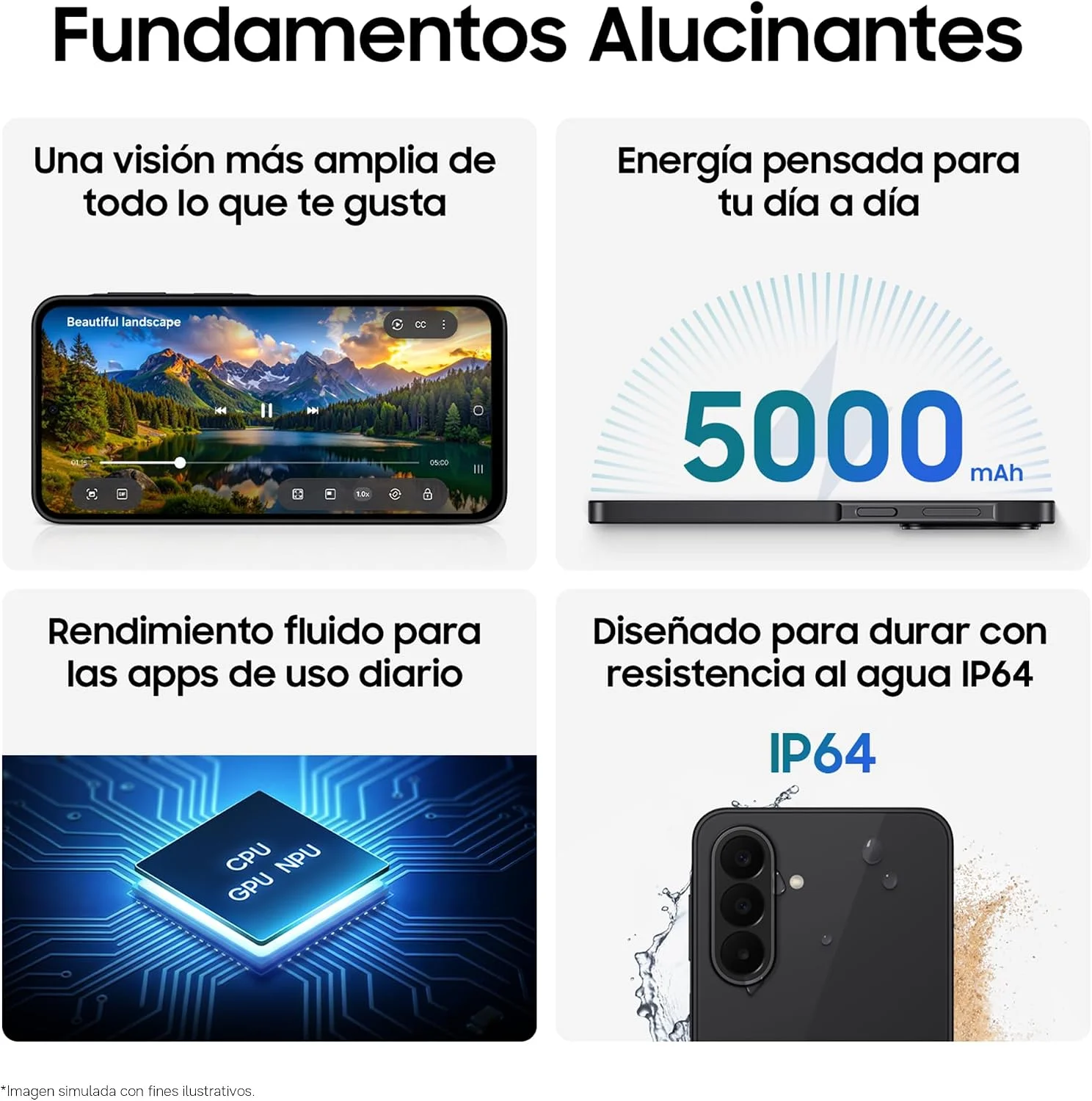 Smartphone SAMSUNG Galaxy A27 5G 6.7" 6GB 128GB 5000mAh Dual SIM eSIM Azul - Imagem 6