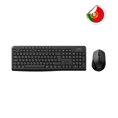 Kit Rato e Teclado Sem Fio Coolbox COO-KTR-03WPT Multimédia Silencioso - Imagem 2