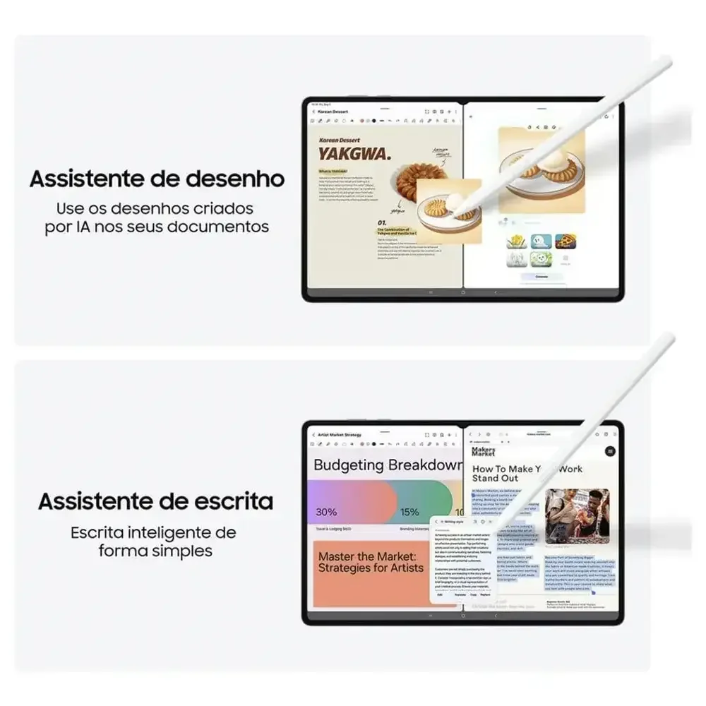 Tablet Samsung Galaxy Tab S11 Ultra 256GB Cinzento com Capa Teclado - Imagem 4