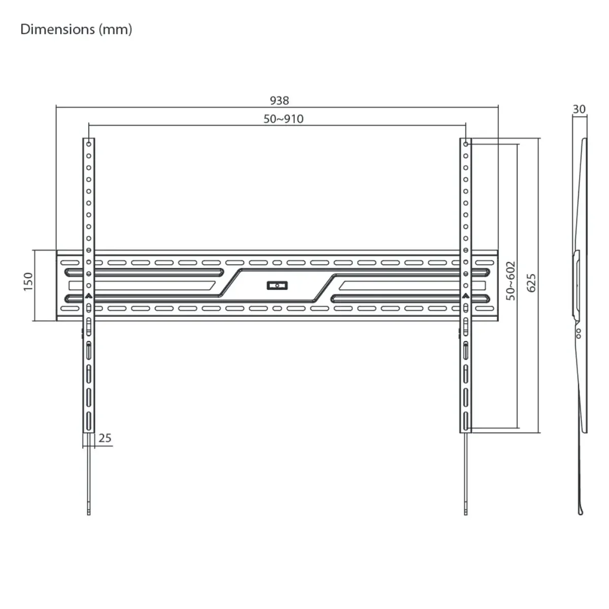Suporte de Parede NAPOFIX WM9060F para TV de 50" a 100 - Imagem 6