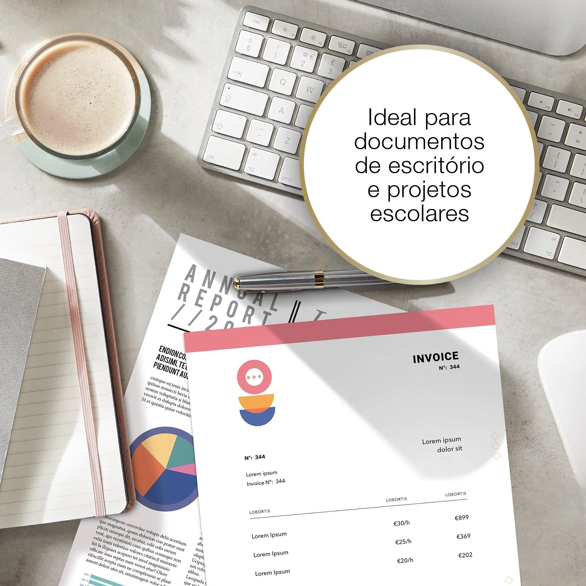 Papel A4 EPSON Everyday 75g/m² 500 Folhas Branco