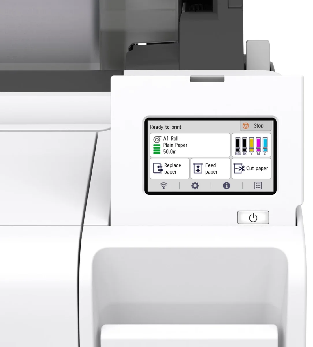 Plotter Multifuncional Canon TM-340MFP Lm36 36 polegadas 5 cores CAD A0 - Imagem 2