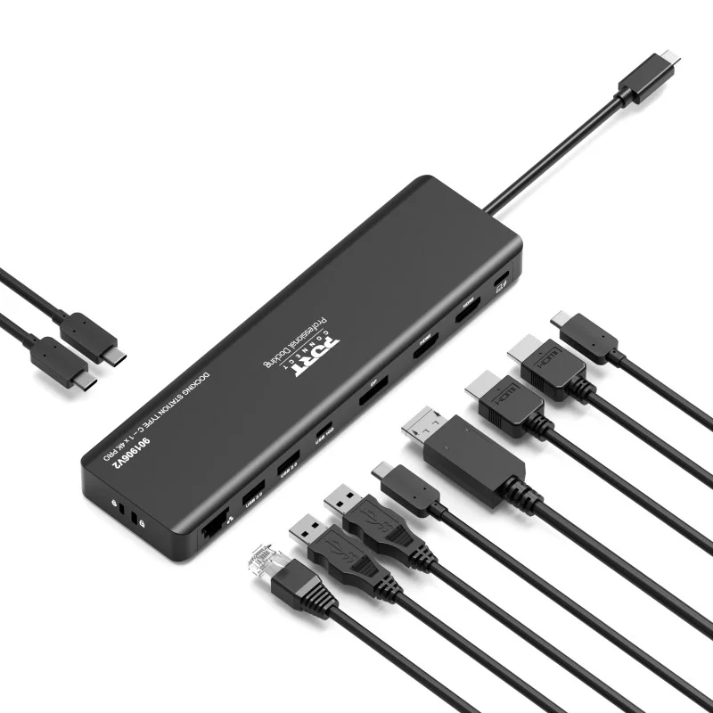 Docking Station USB-C Port Designs 1x 4K Pro V2 Preto - Imagem 2
