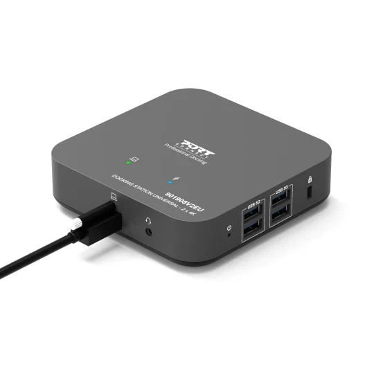Docking Station Universal Port Designs Dual 4K 2x HDMI com Fonte de Alimentação - Imagem 4