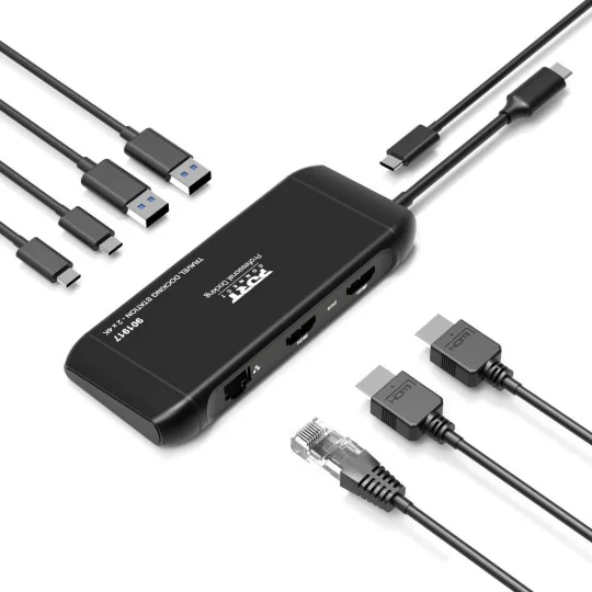 Docking Station Port Designs Travel USB-C 2x4K HDMI PD 100W - Imagem 3