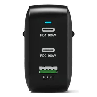 Carregador de Parede Port Designs 100W USB-C PD GaN com Cabo USB-C para USB-C 2m - Imagem 3
