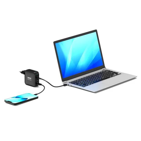 Carregador de Parede Port Designs USB-C 165W GaN PD 3.1 com Cabo USB-C 2m - Imagem 5