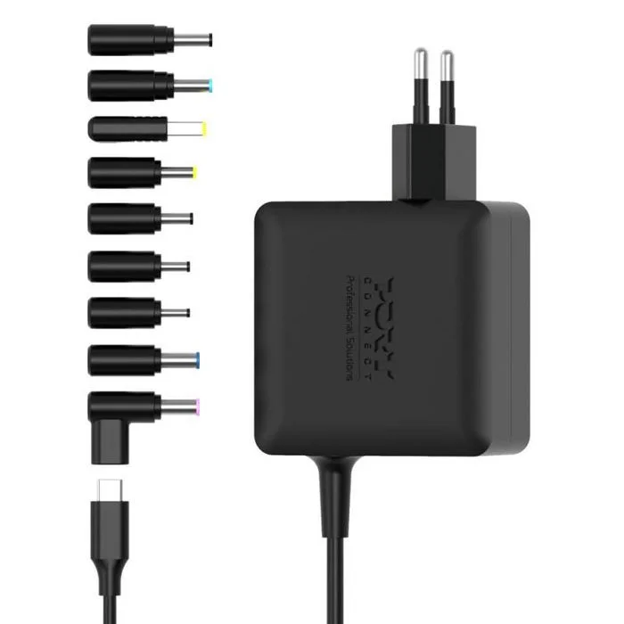 Fonte de Alimentação Port Designs GaN 65W Universal Plug-in UK para Portáteis Multi-Marca - Imagem 1