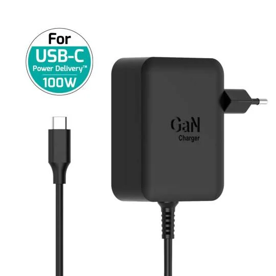Alimentador Port Designs GaN 100W USB-C Plug-In EU