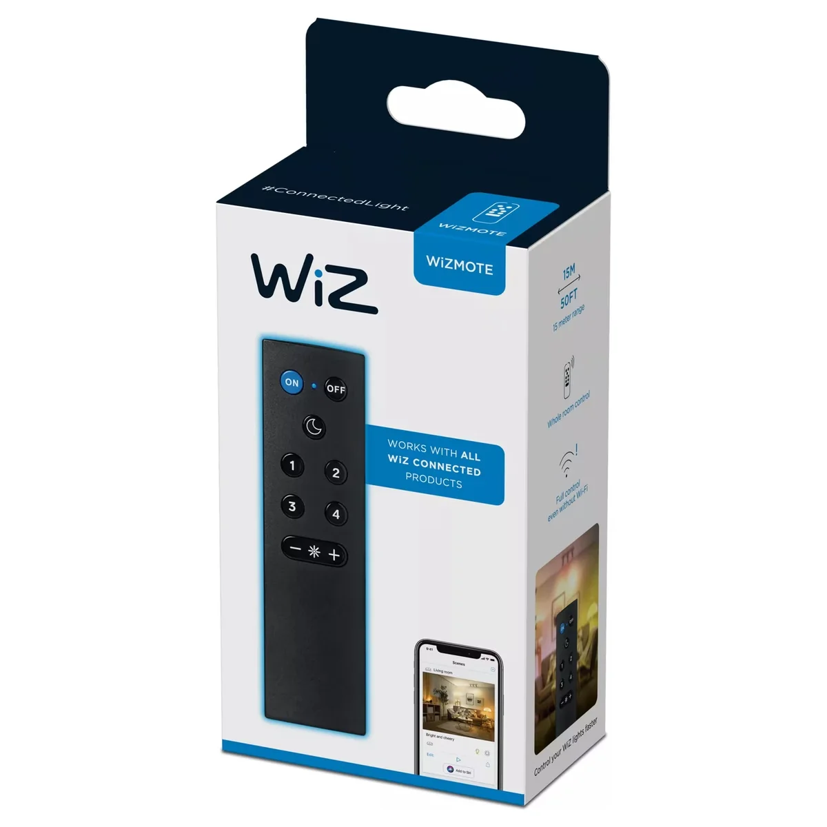 Comando à Distância WiZ para Iluminação Inteligente com Pilhas Incluídas - Signify - Imagem 3