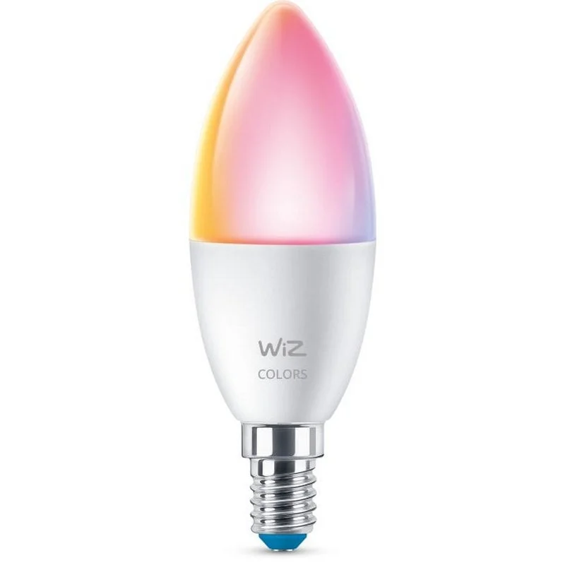 Lâmpada Inteligente WiZ C37 E14 40W RGB Wi-Fi Bluetooth Brancos Reguláveis - Imagem 2