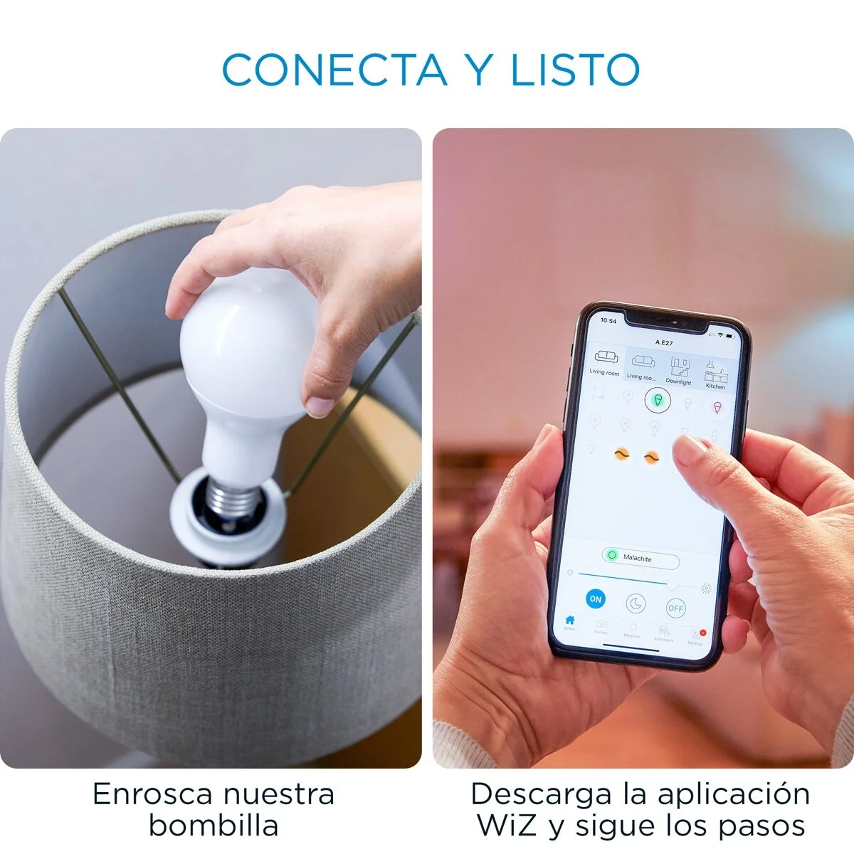 Lâmpada Inteligente WiZ A67 E27 100W Wi-Fi Bluetooth Branco Regulável (2700K-6500K) - Imagem 3