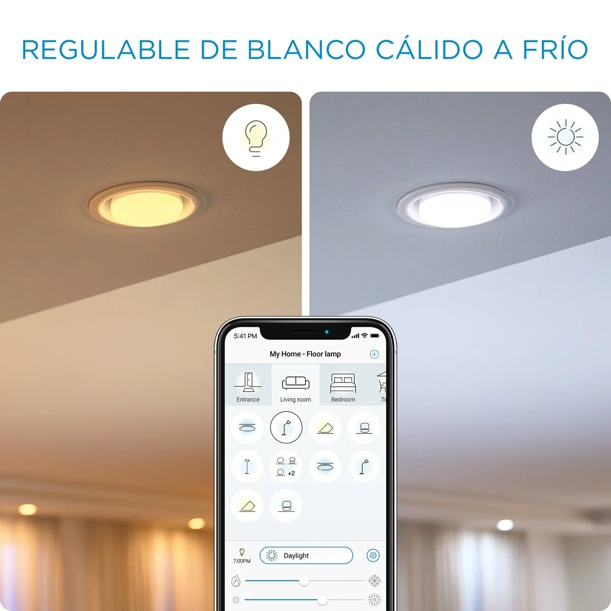 Lâmpada Inteligente WiZ A67 E27 100W Wi-Fi Bluetooth Branco Regulável (2700K-6500K) - Imagem 4