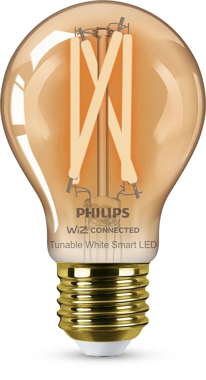 Lâmpada LED de Filamento Inteligente Philips WiZ A60 E27 50W Ambiance Wi-Fi