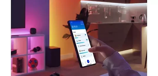 Lâmpada de Filamento LED Philips Smart Wi-Fi ST64 E27 60W Regulável 2700-6500K Transparente - Imagem 4