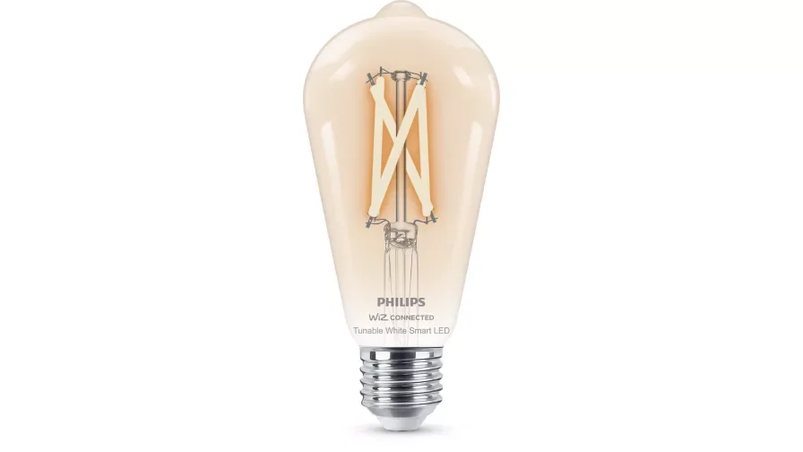 Lâmpada de Filamento LED Philips Smart Wi-Fi ST64 E27 60W Regulável 2700-6500K Transparente
