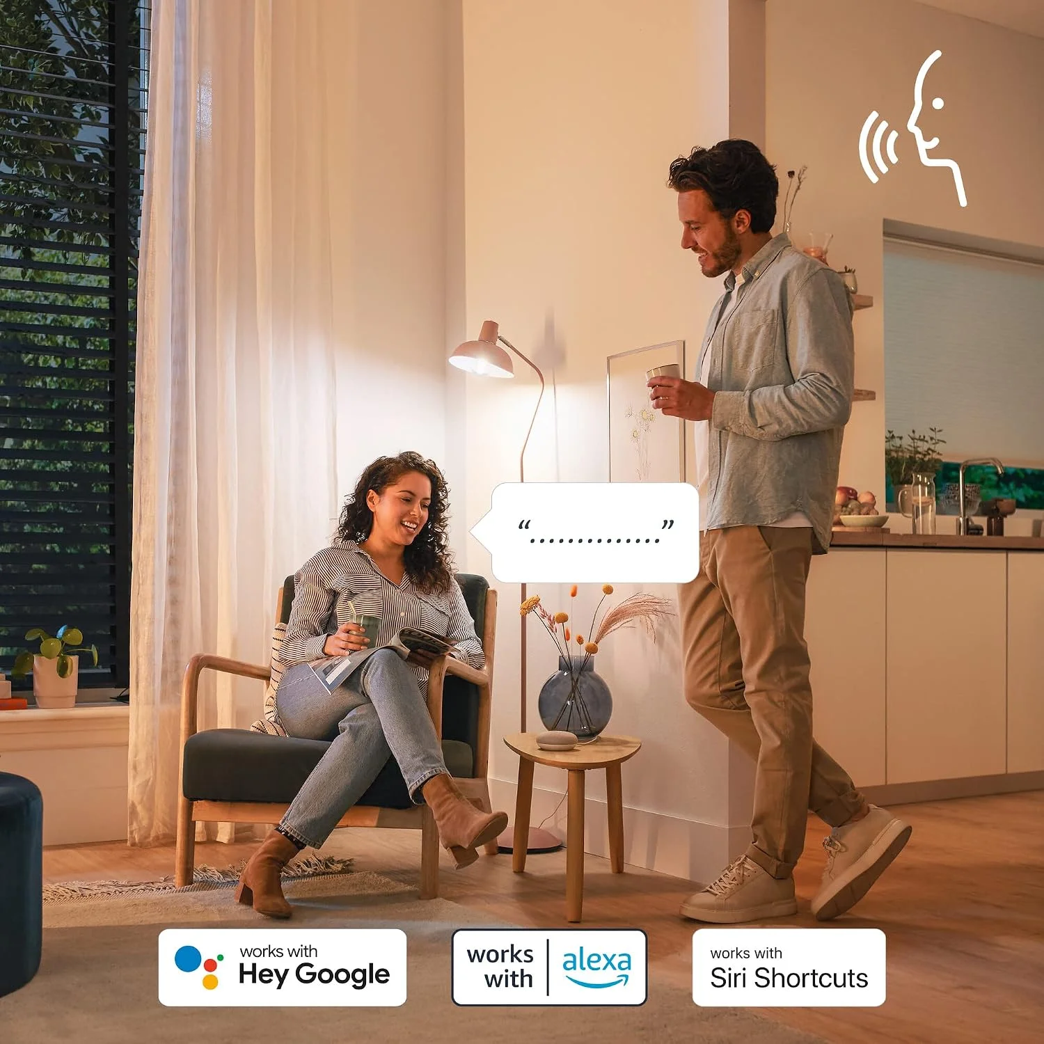 Lâmpada de Filamento LED Philips ST64 E27 50W Wi-Fi Âmbar Regulável - Imagem 5