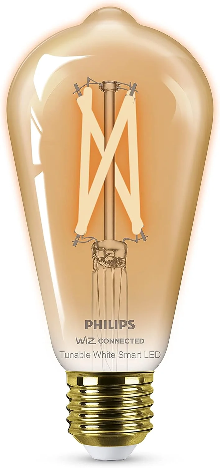 Lâmpada de Filamento LED Philips ST64 E27 50W Wi-Fi Âmbar Regulável - Imagem 2