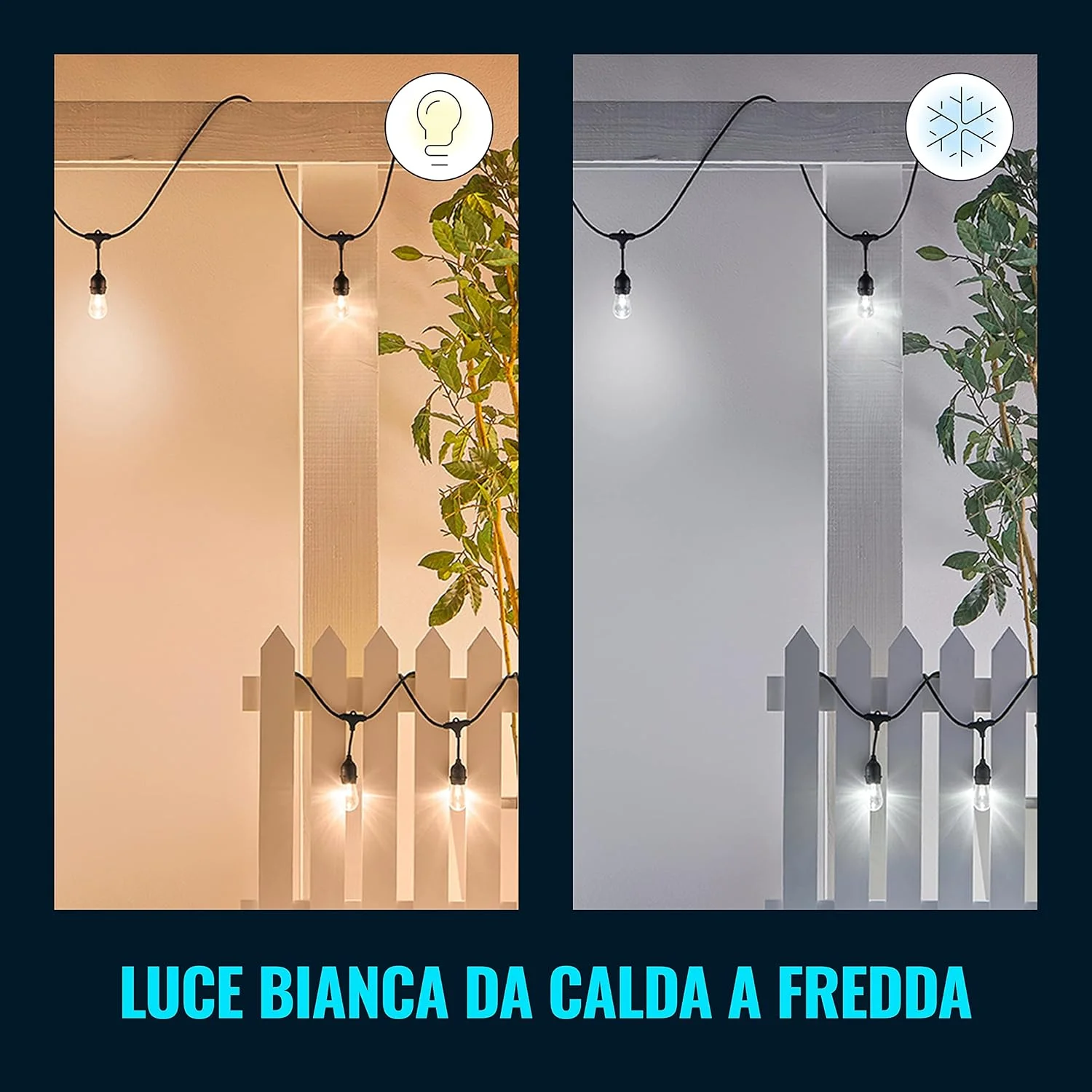 Grinalda de Luzes de Exterior Inteligente WiZ Outdoor String Light Signify - Imagem 6