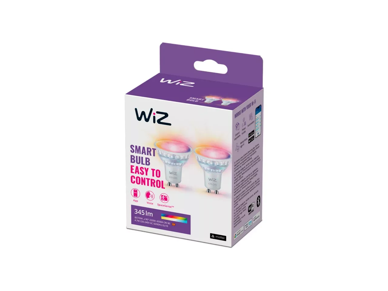 Lâmpada LED Signify GU10 50W Glass RGB Smart Wi-Fi Bluetooth - Imagem 3