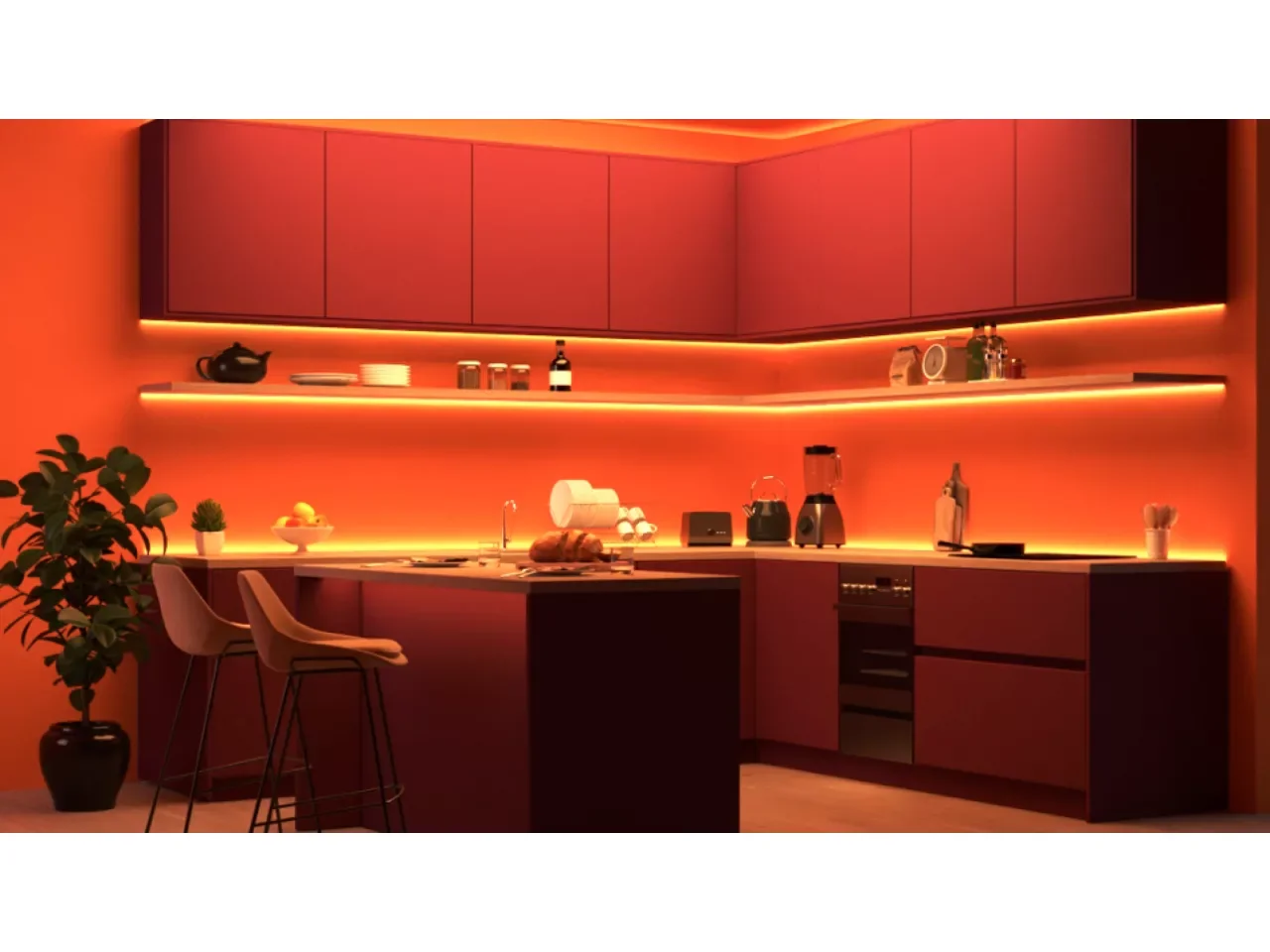Fita LED WiZ RGB 10m com Conector Type-C e Iluminação Inteligente Signify - Imagem 3
