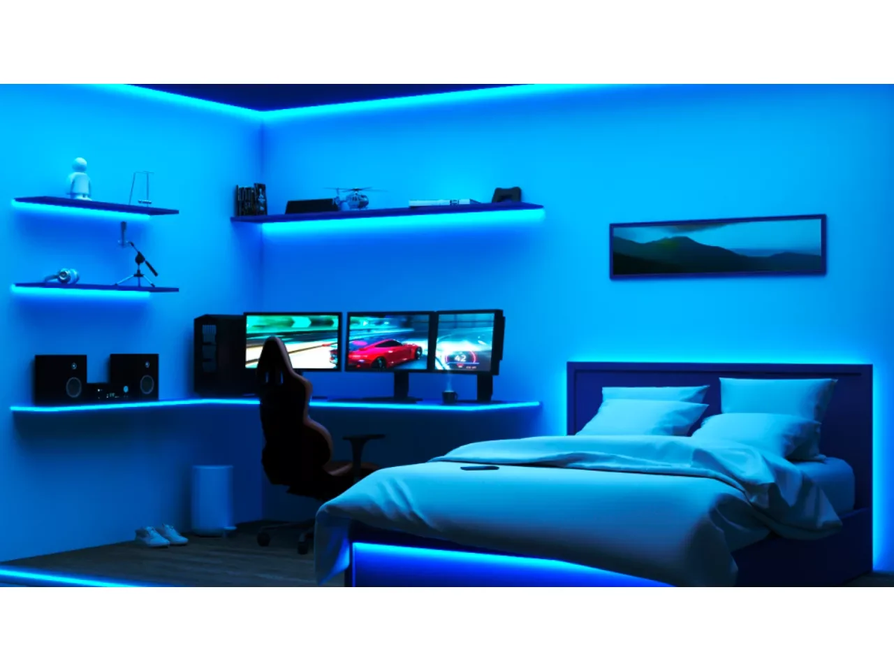 Fita LED WiZ RGB 10m com Conector Type-C e Iluminação Inteligente Signify - Imagem 4