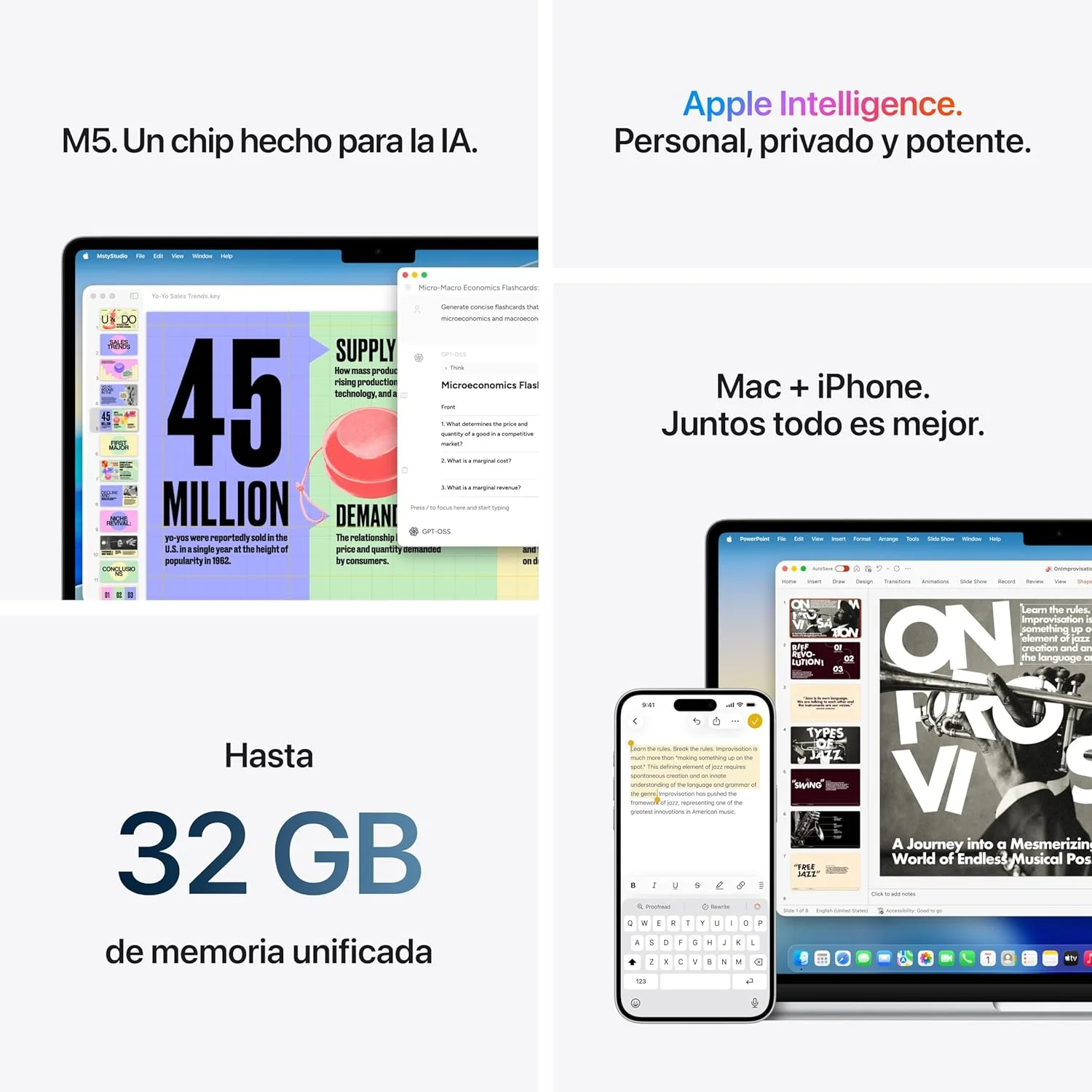 Apple Macbook Air 15,3"/ M5 10-Core CPU/ 16GB/ 1TB SSD/ 10-Core GPU/ Branco Estrela - Imagem 5
