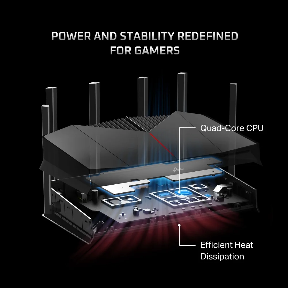 Router Wireless TP-Link BE6500 Dual-Band Wi-Fi 7 Gaming 5765 Mbps + 688 Mbps - Imagem 7