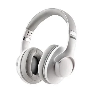 Auscultadores Wireless NGS Bluetooth Noise Cancelling Hands-Free Dobráveis Branco - Imagem 1