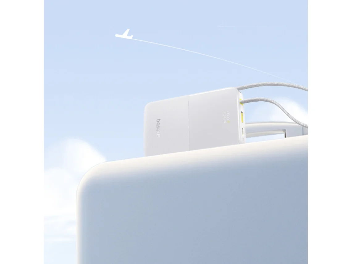 Power Bank Baseus EnerFill FC51 Bipow2 Pro 10000mAh 22.5W Branco - Imagem 3
