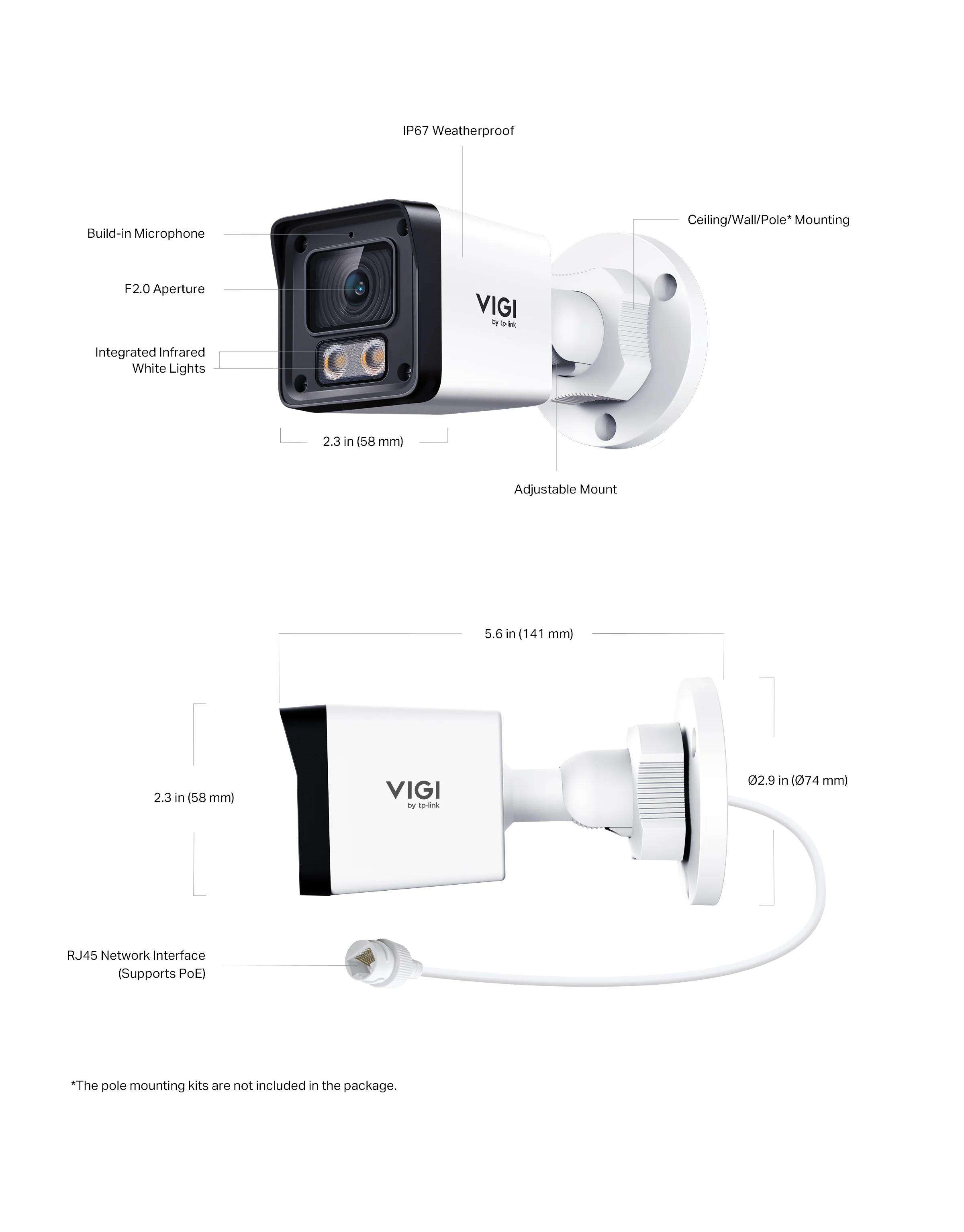Camara IP Exterior TP-Link VIGI EasyCam C320 4mm 2MP Full-Color Bullet Rede - Imagem 6