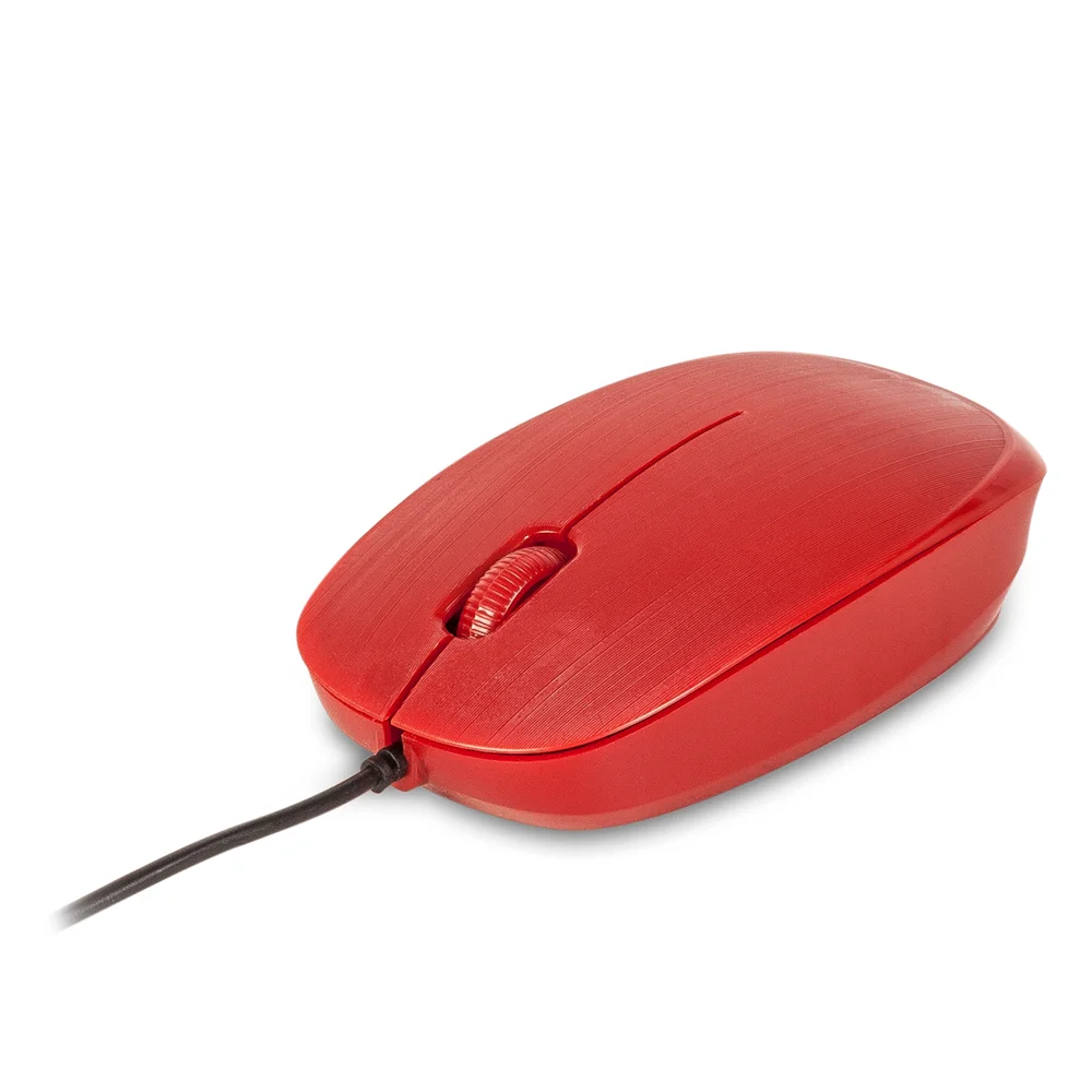 Rato Optico NGS Flame com Fios USB 1000 DPI 2 Botoes + Scroll Vermelho Plug and Play - Imagem 2