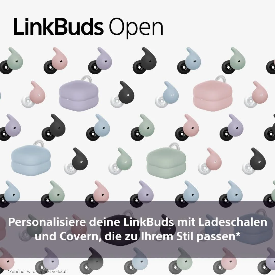 Capa de proteção Sony para estojo dos auriculares LinkBuds Open azul - Imagem 3