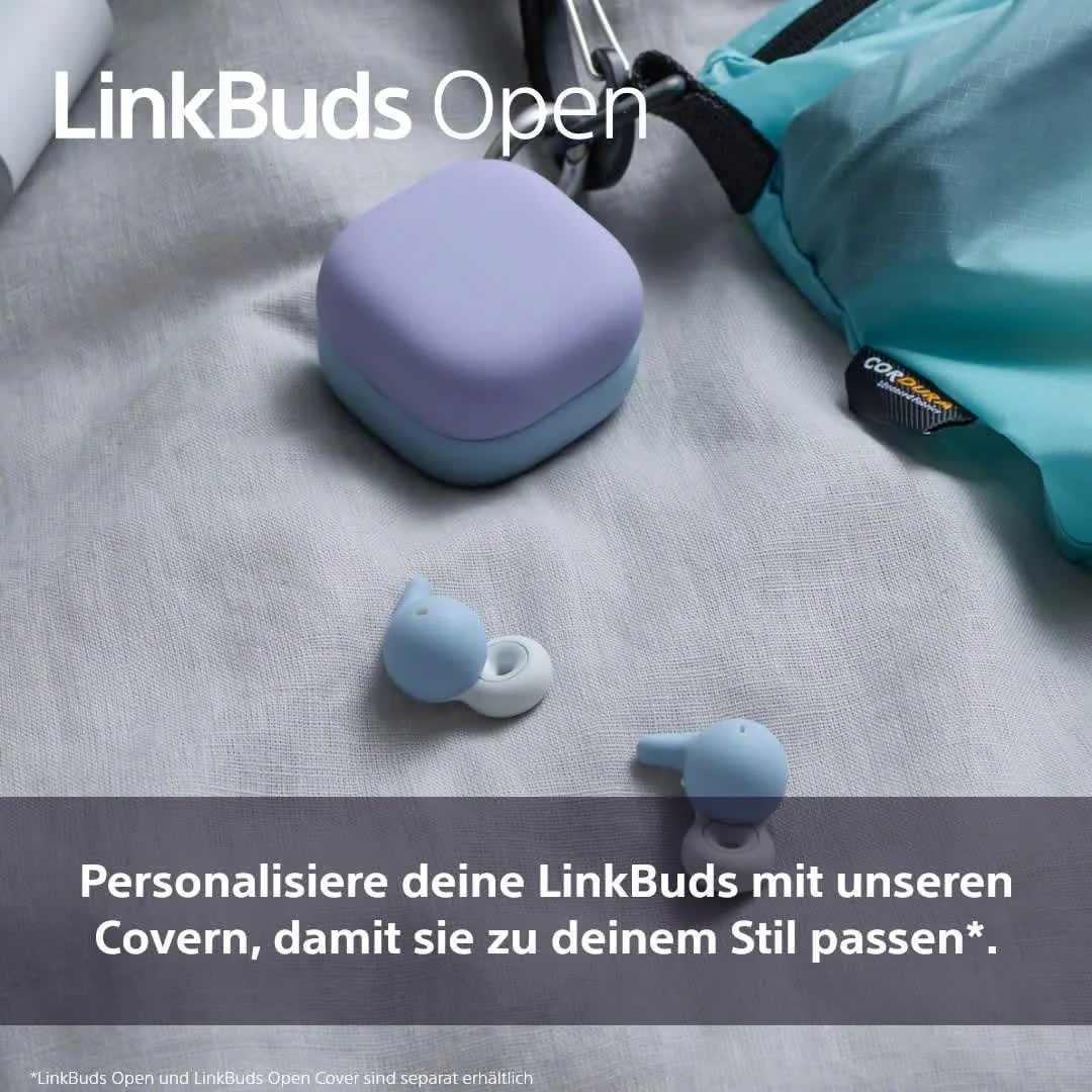 Capa de proteção Sony para estojo dos auriculares LinkBuds Open azul - Imagem 2