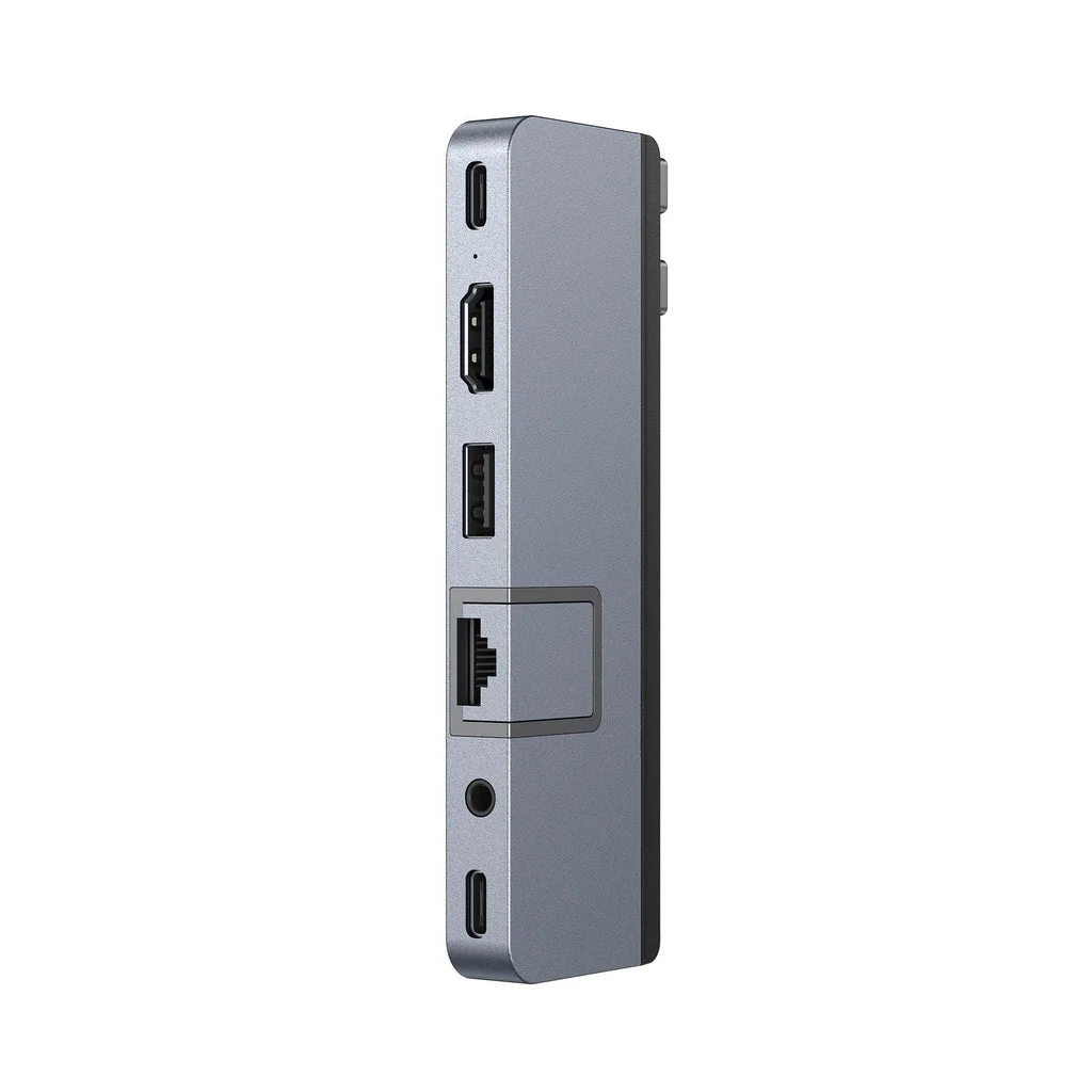 Hub USB-C Targus HyperDrive 7-em-2 Dual USB-C Thunderbolt compatível para MacBook cinzento - Imagem 6