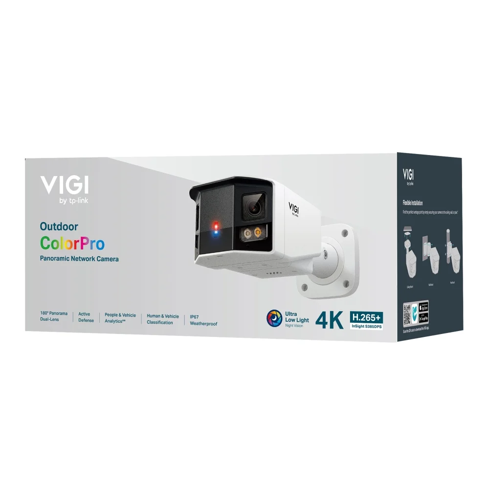 Câmara IP Exterior TP-Link VIGI InSight S385DPS 8MP Full-Color Bullet - Imagem 5