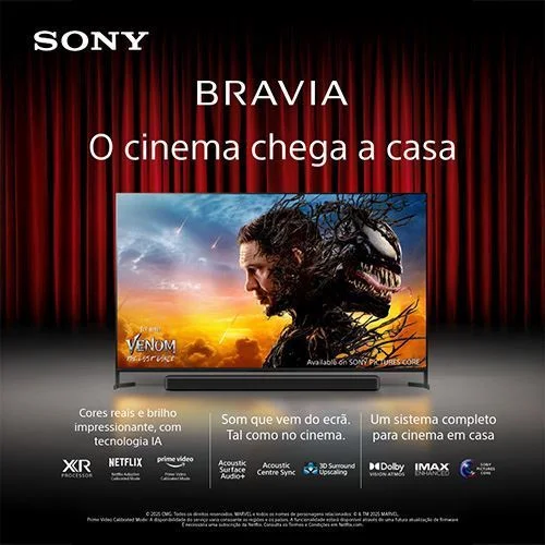 TV Sony BRAVIA 5 Mini LED 65" K-65XR5 4K HDR Google TV Processador XR para Gaming e Cinema - Imagem 3