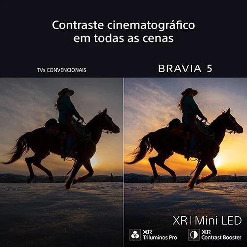 TV Sony BRAVIA 5 Mini LED 65" K-65XR5 4K HDR Google TV Processador XR para Gaming e Cinema - Imagem 5