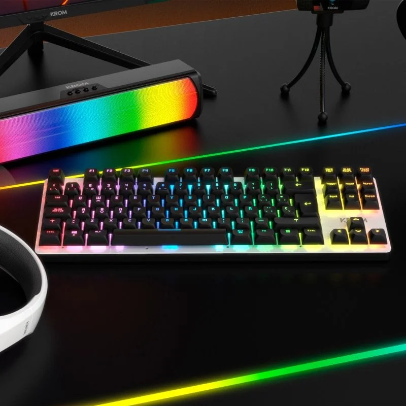 Teclado Gaming Krom Kernel Pro Wireless Hot-Swap RGB Layout PT - Imagem 8