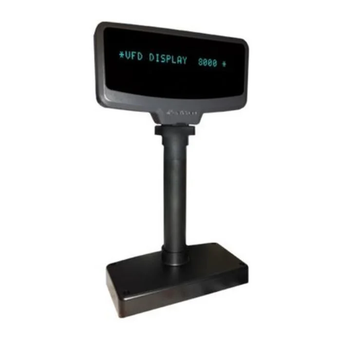 Visor Cliente Sitten VFD8010U USB Preto VFD para POS Mostra Total Valor Compra ao Cliente - Imagem 2