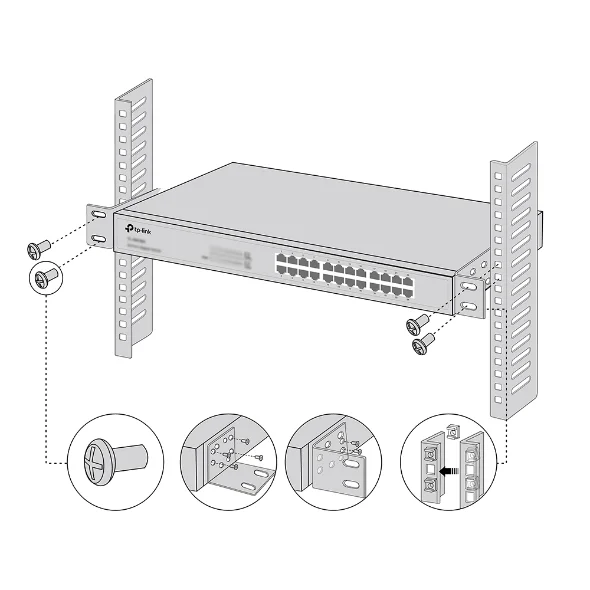 Kit de Montagem em Rack TP-Link Omada Rack-mounting Bracket Kit - Imagem 3