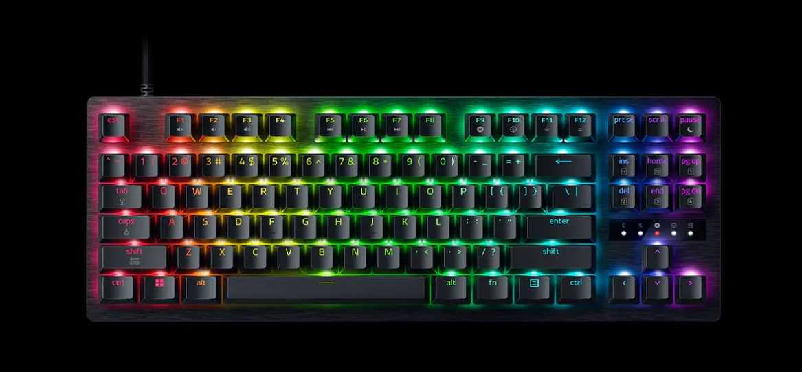 Teclado Razer Huntsman V3 HE TKL Magnético Analógico 8KHz RGB para Gaming Competitivo US Layout
