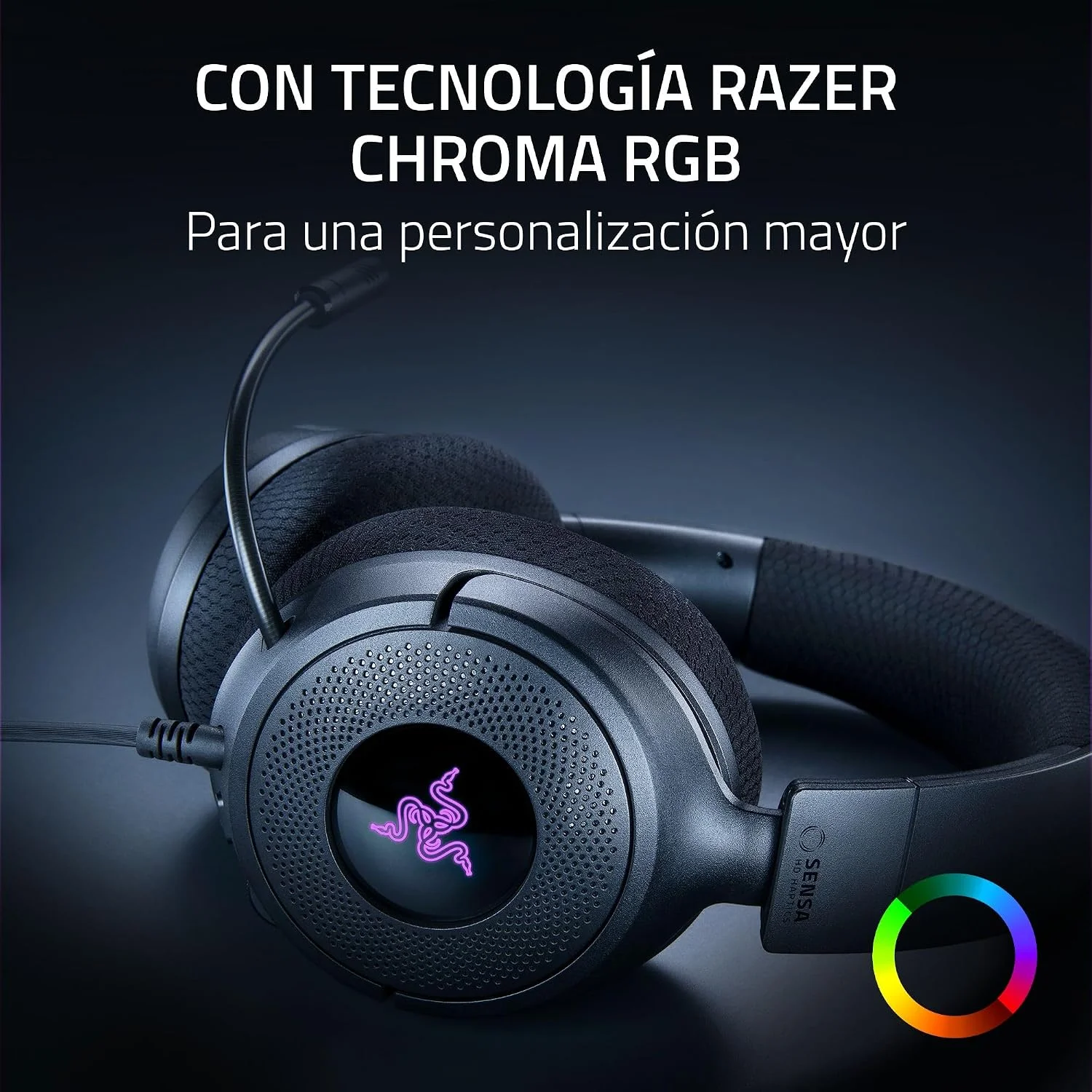 Auscultadores Gaming Razer Kraken V4 X Sensa HD Haptics Edition - Imagem 7