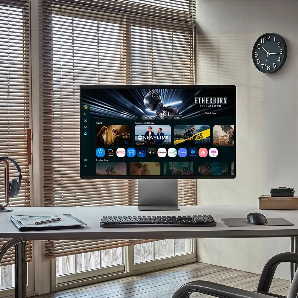 Smart Monitor Gaming Samsung M9 M90SF S32FM900SU 32"/ 4K/ 0.03ms/ 165Hz/ QD-OLED/ Multimédia/ Ajustável em altura/ Smart TV/ Prateado - Imagem 4